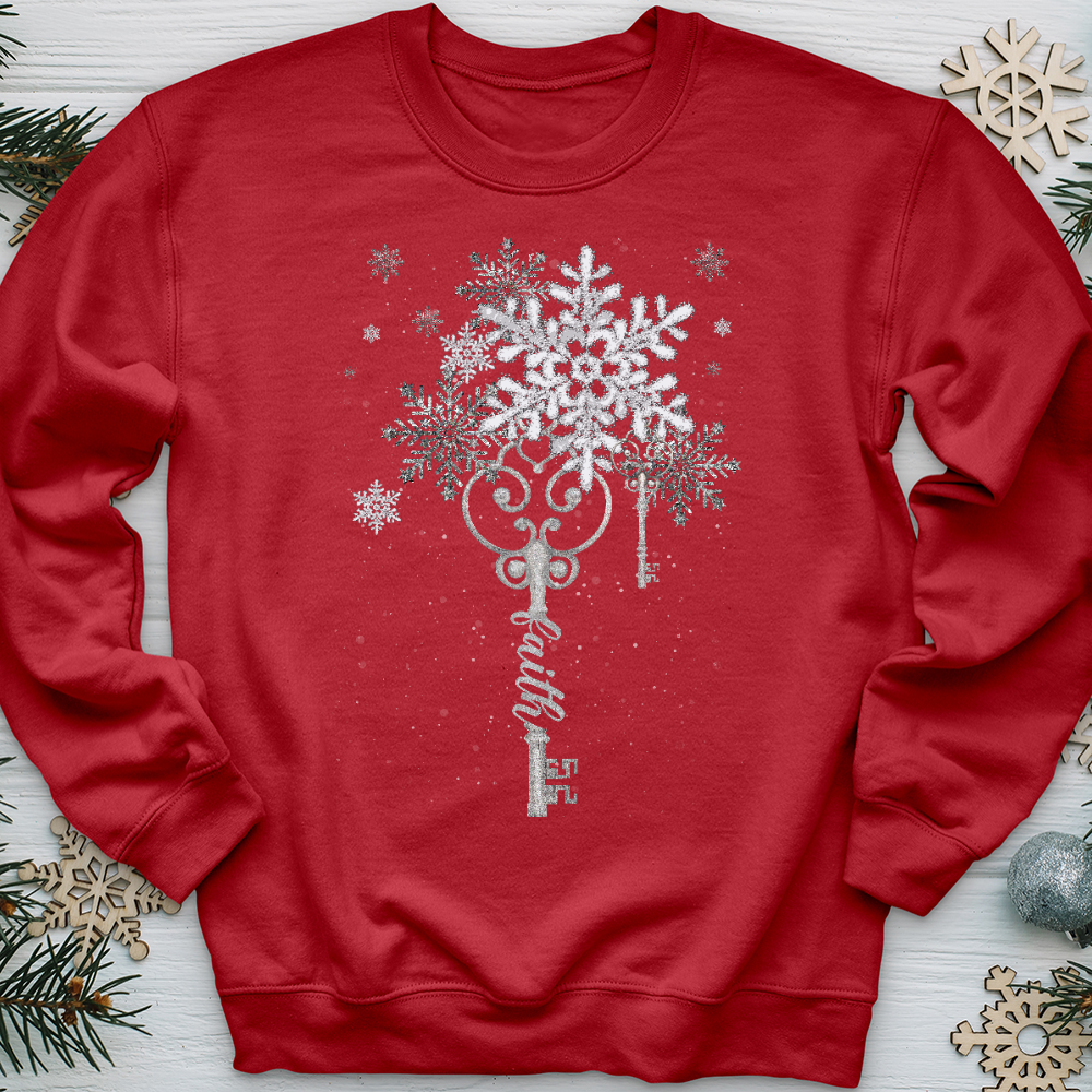 Faith Snowflake Key 2 Crewneck