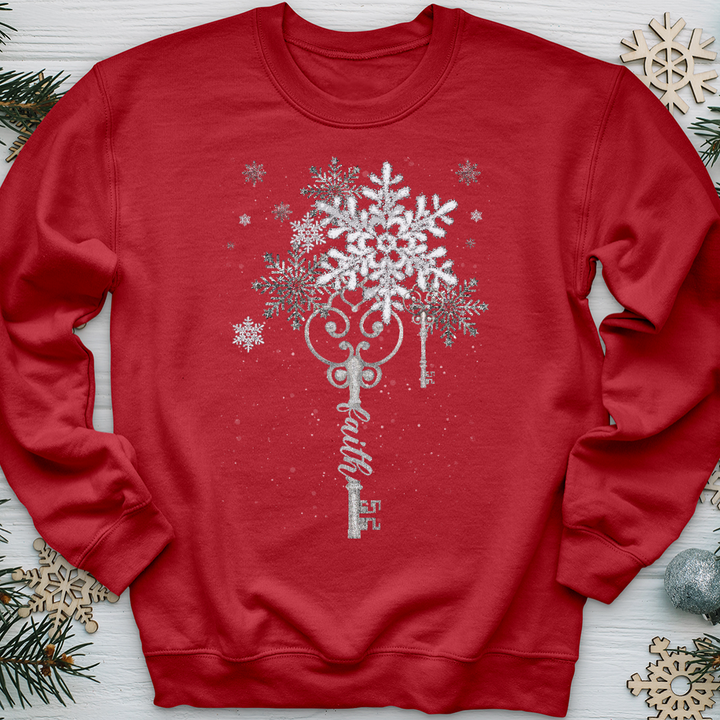 Faith Snowflake Key 2 Crewneck