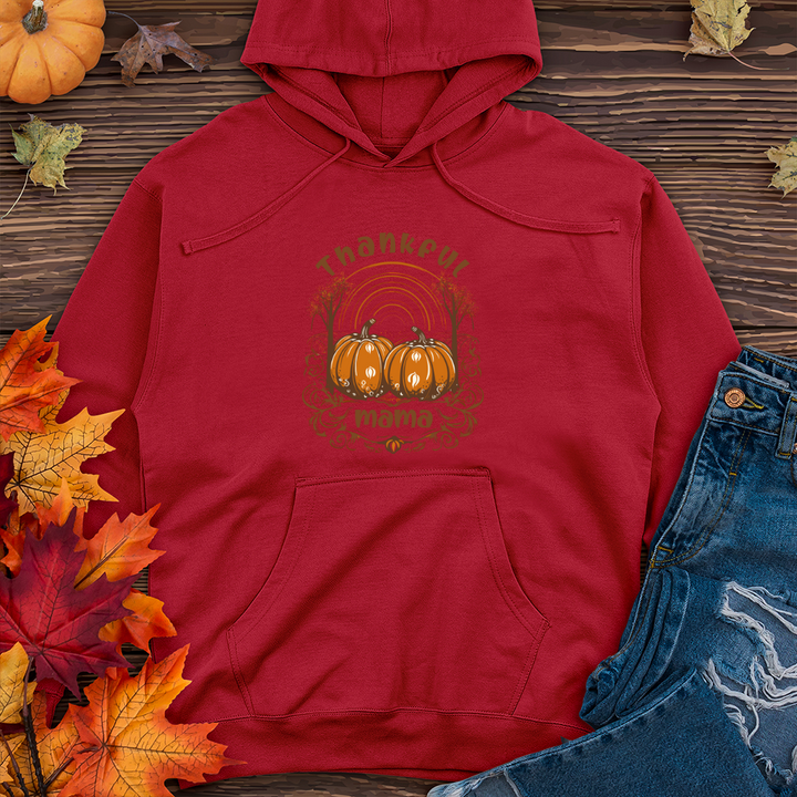 Vintage Pumpkin Romance Midweight Hooded Sweatshirt