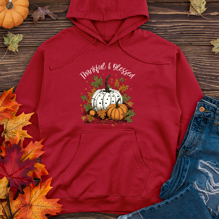 Thankful & Blessed Pumpkin Patch Midweight Hoodie