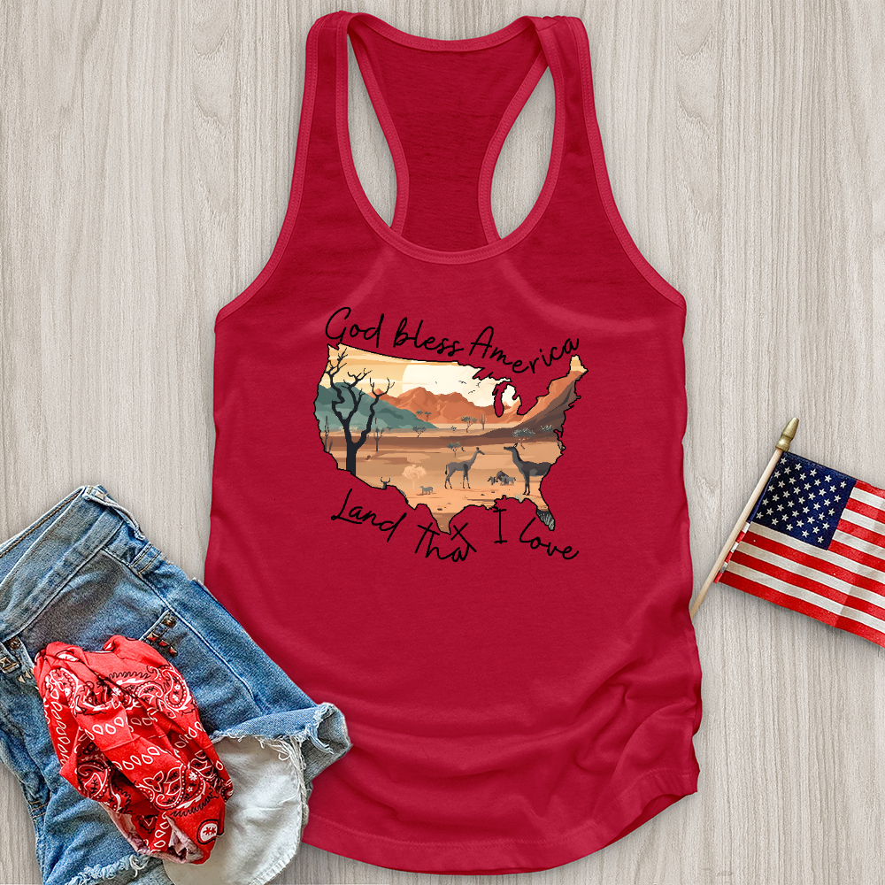 Desert With Animal Tank Top