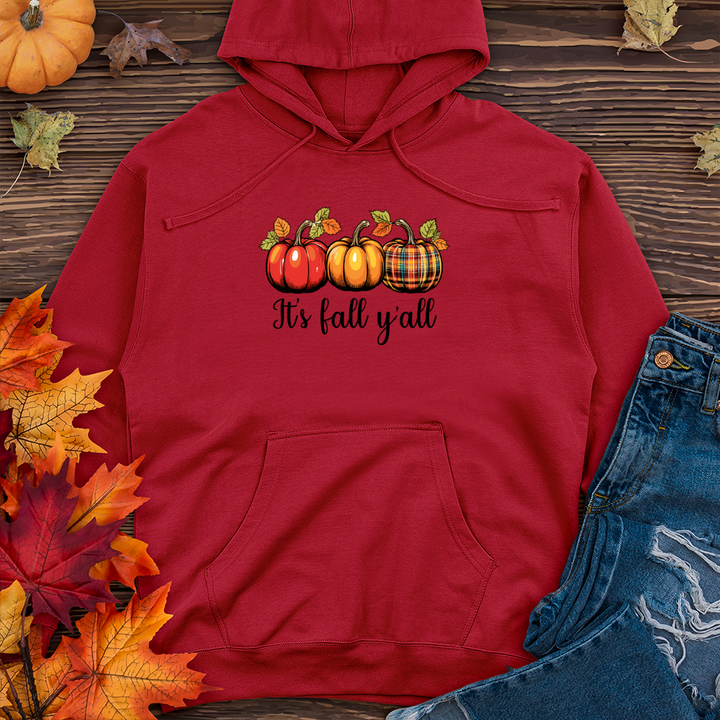 Its fall yall Midweight Hooded Sweatshirt