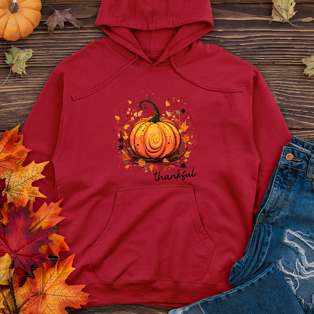 Thankful Pumpkin Swirl Midweight Hoodie