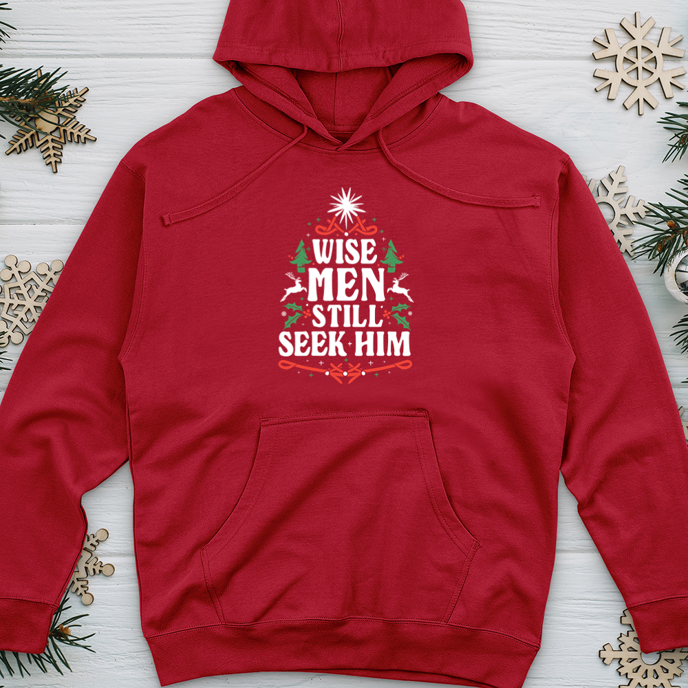 Wise Men Still Seek Him Midweight Hooded Sweatshirt