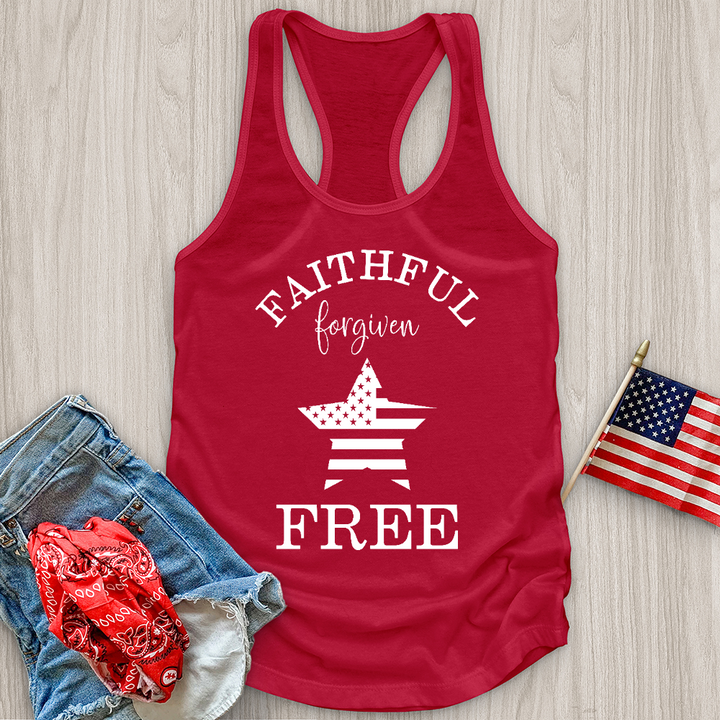 Faithful Forgiven Star Tank Top