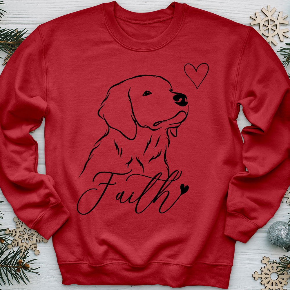 Faith Dog Sketch Crewneck