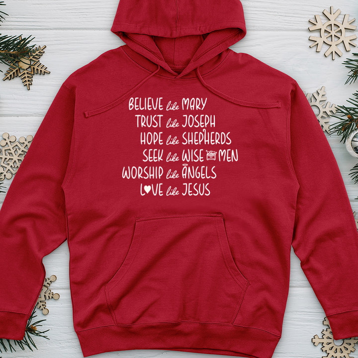 Believe Like Mary 2 Midweight Hooded Sweatshirt