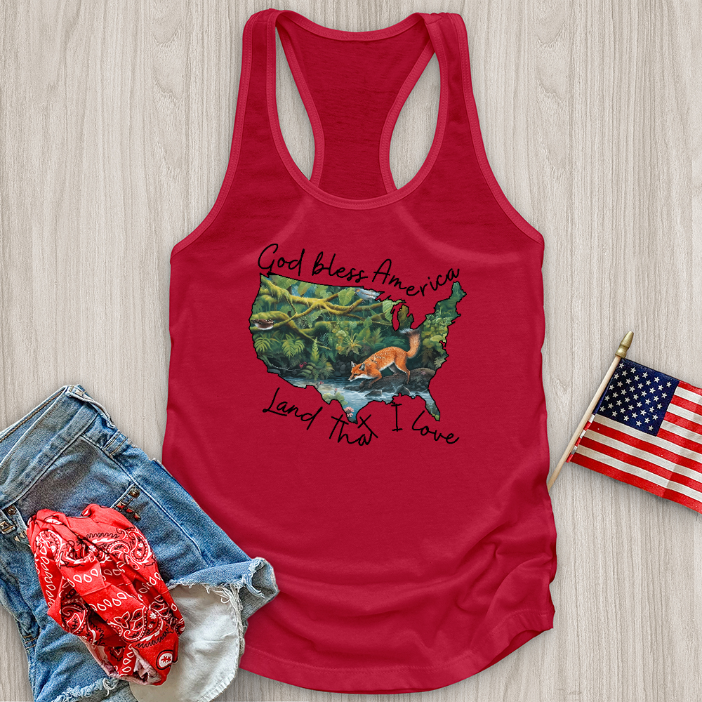 Forest With Animals in It Tank Top