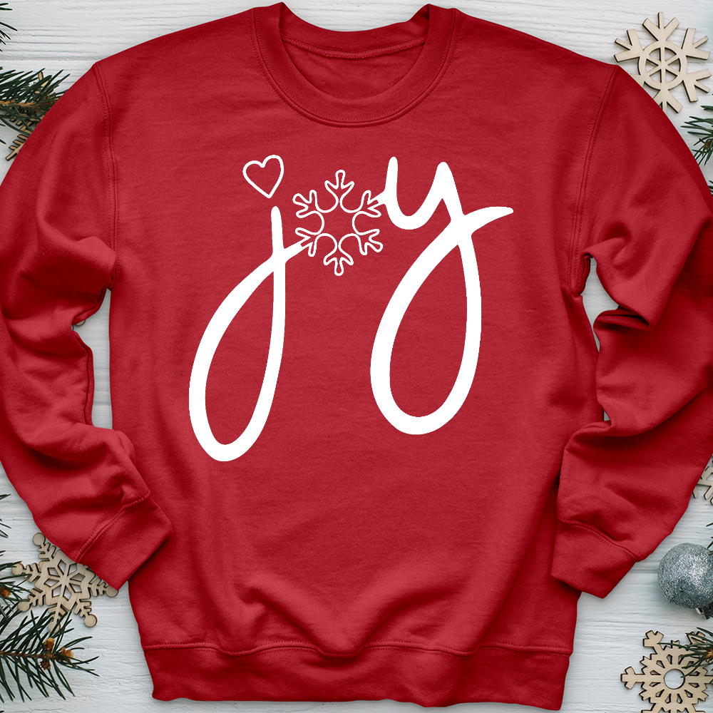 Joy Snowflake 01  Crewneck