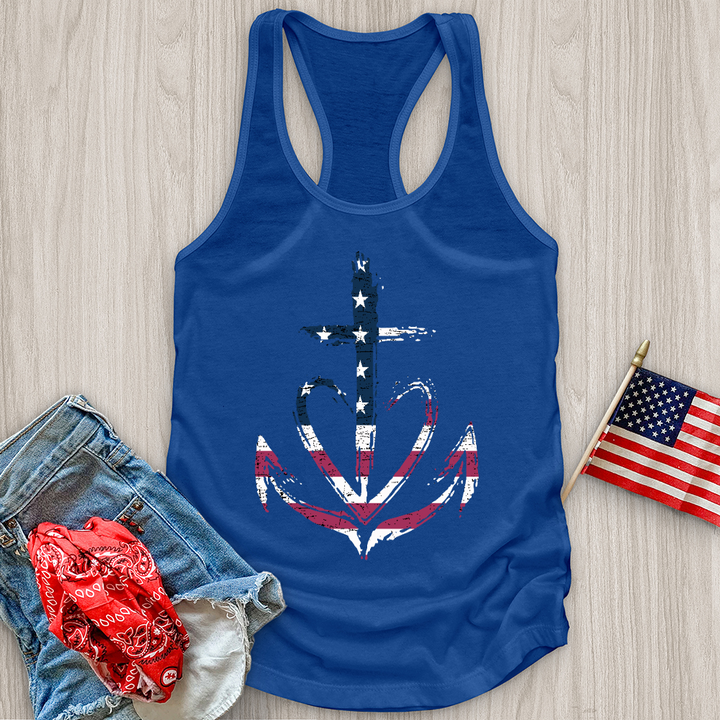 Flag Heart Tank Top