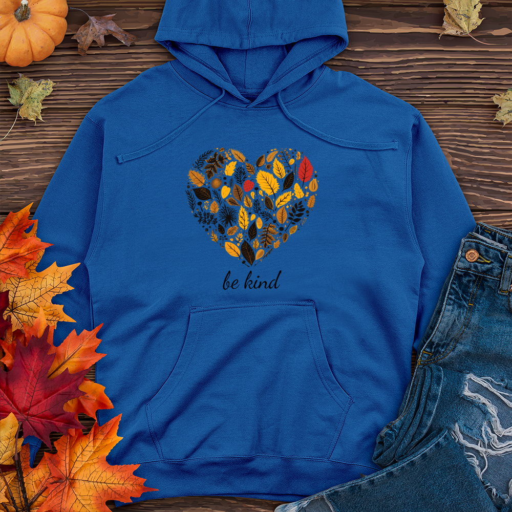 Vintage Harvest Heart Midweight Hooded Sweatshirt