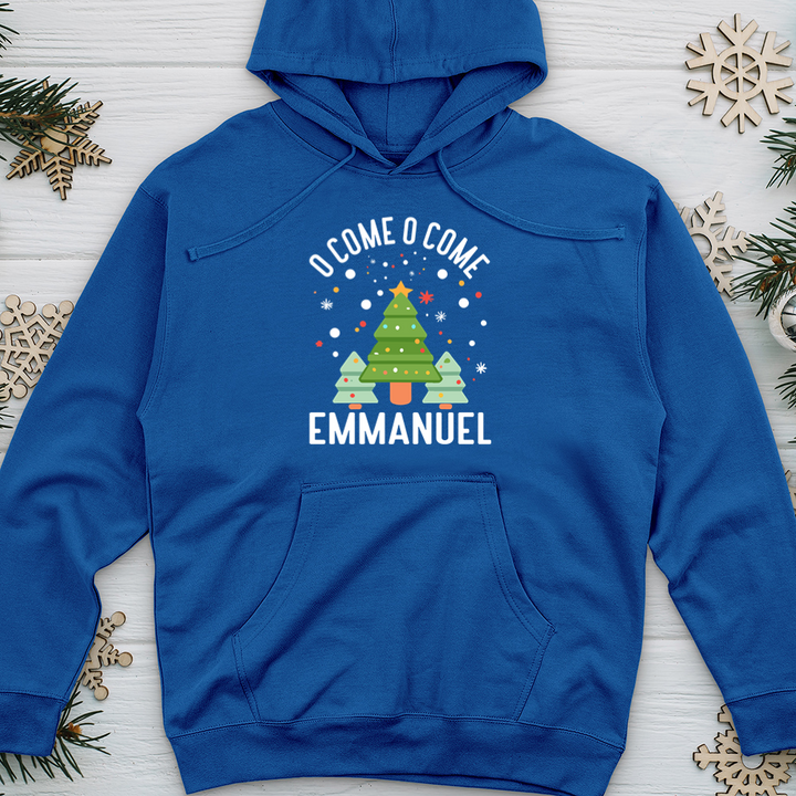 O Come o Come Emmanuel Midweight Hooded Sweatshirt