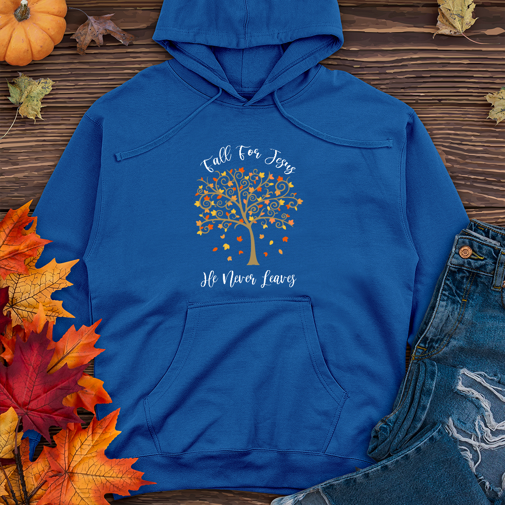 Fall For Jesus Autumn Scene Midweight Hoodie