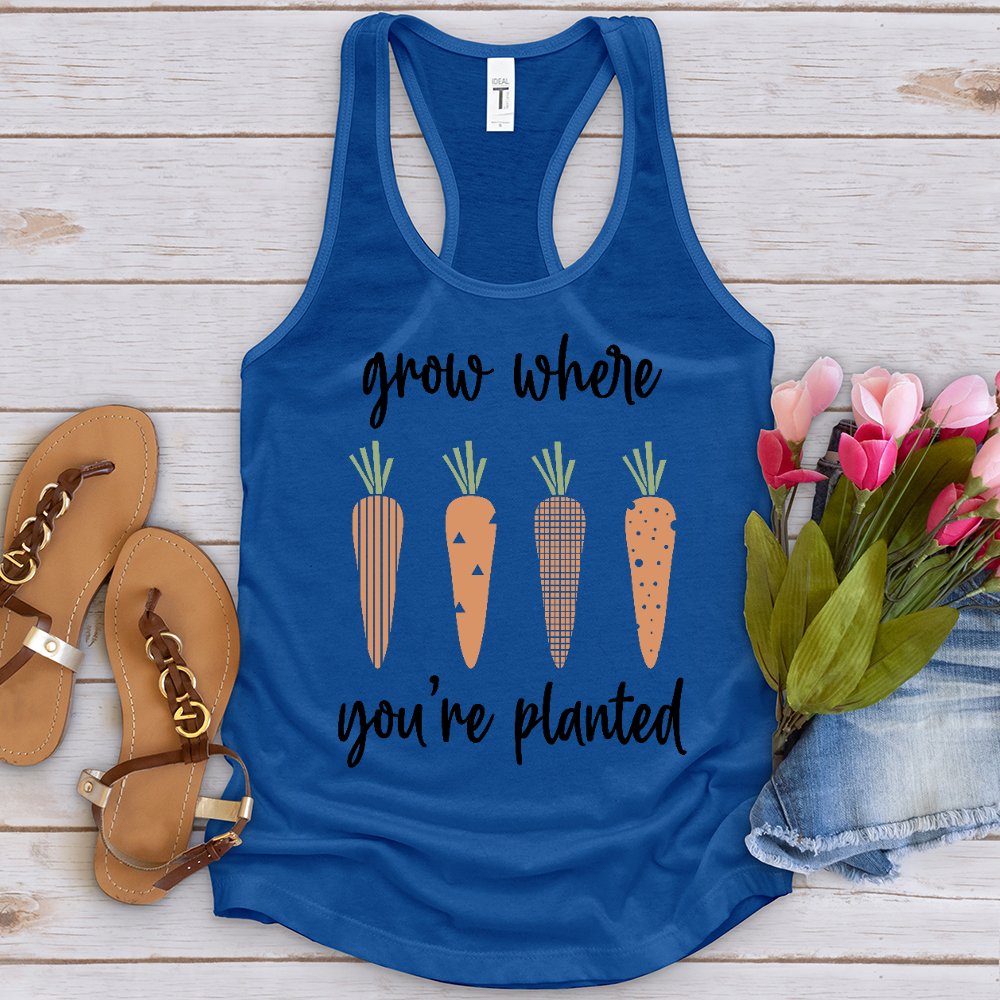 Grow Where You're Planted Carrots Tank Top