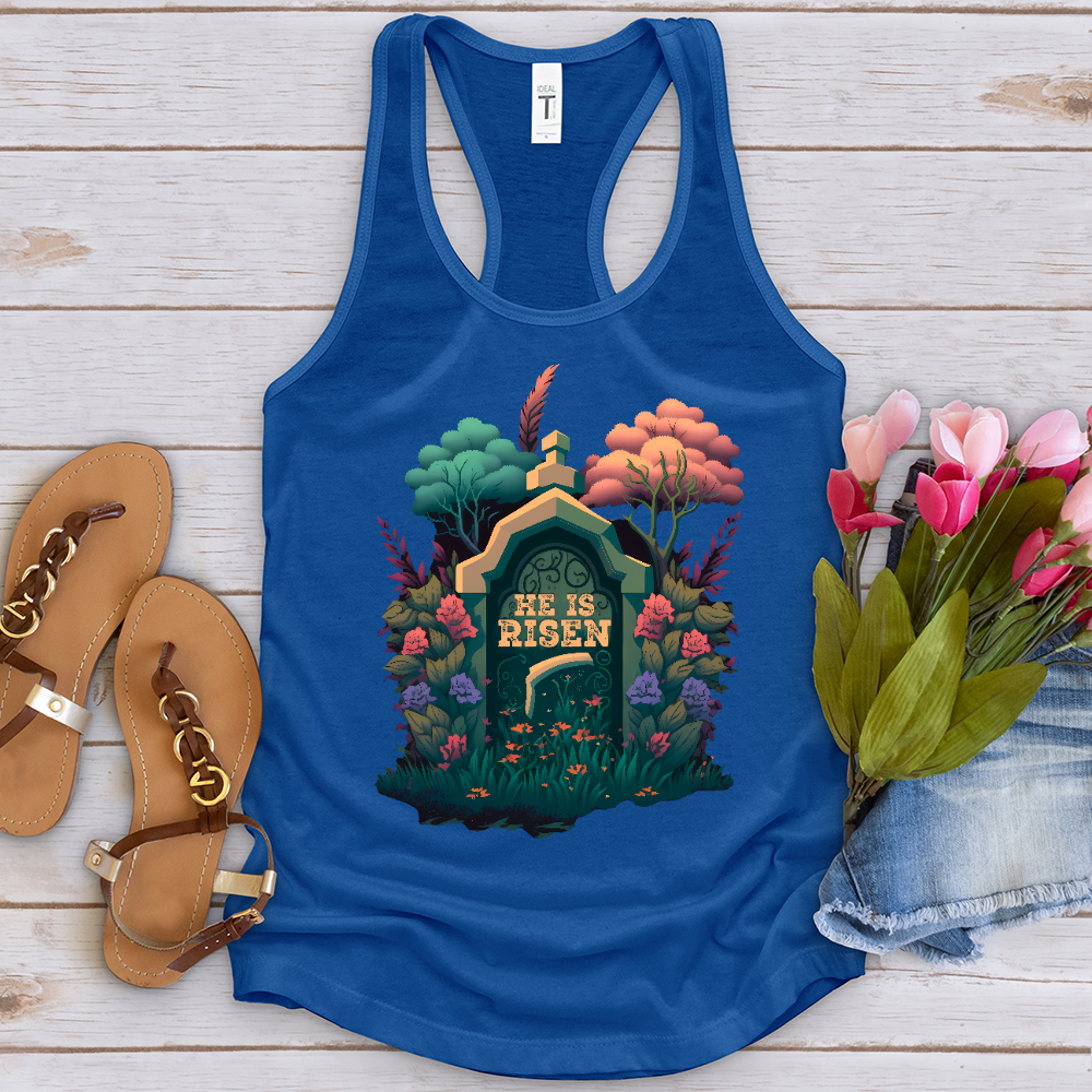 He Is Risen Grave 2 Tank Top