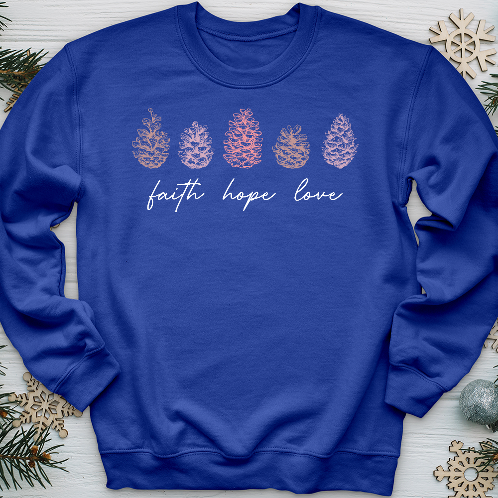 Assorted Pinecones Crewneck