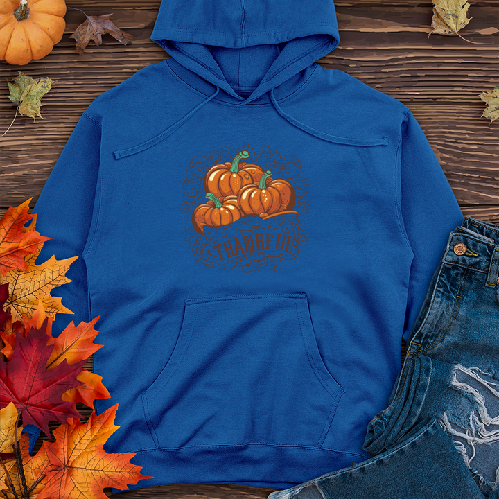 Autumn Affection Pumpkins Midweight Hooded Sweatshirt