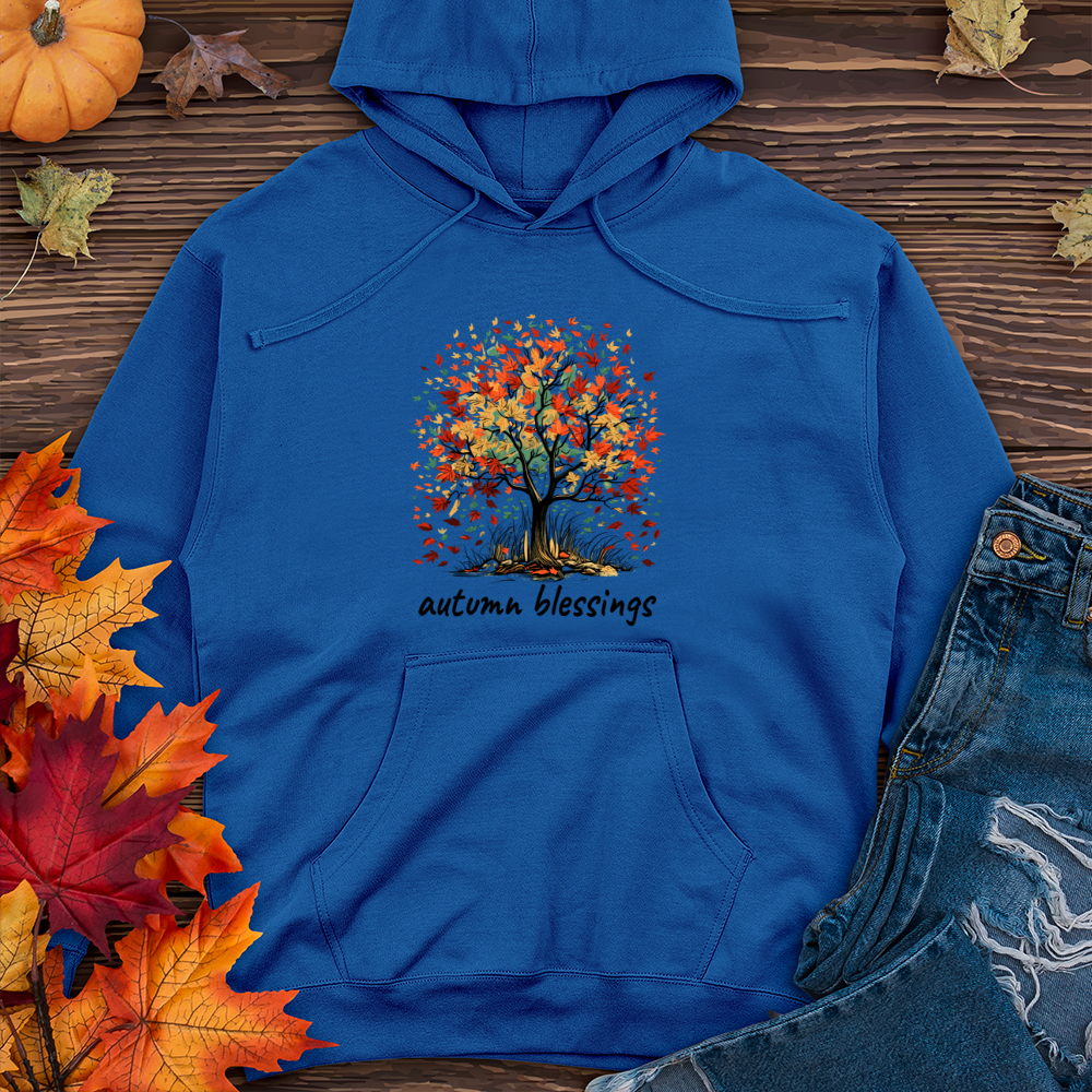 Autumn Blessings Midweight Hooded Sweatshirt