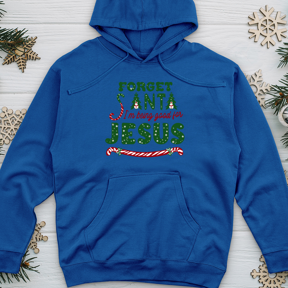 Forget Santa Midweight Hooded Sweatshirt