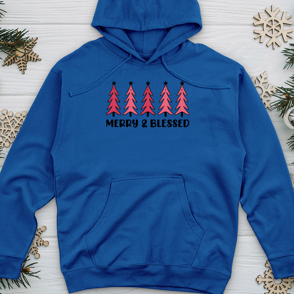 Merry and Blessed Midweight Hooded Sweatshirt