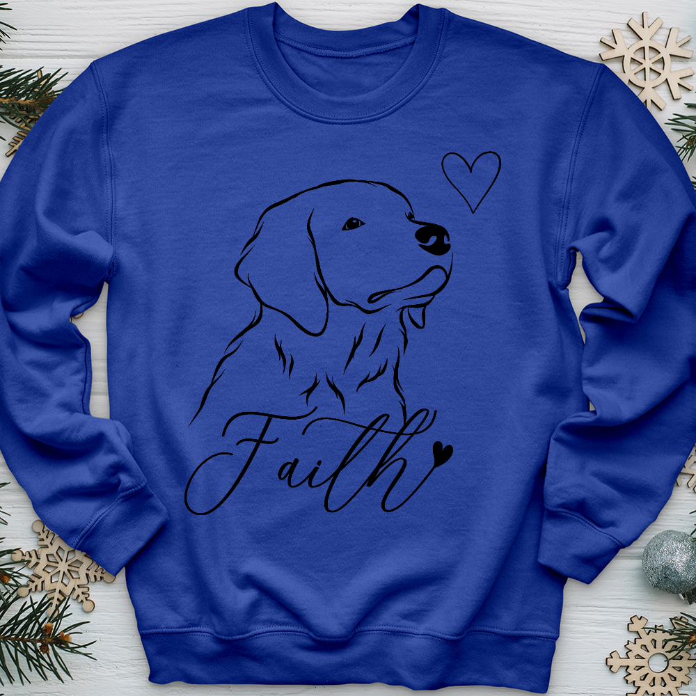 Faith Dog Sketch Crewneck