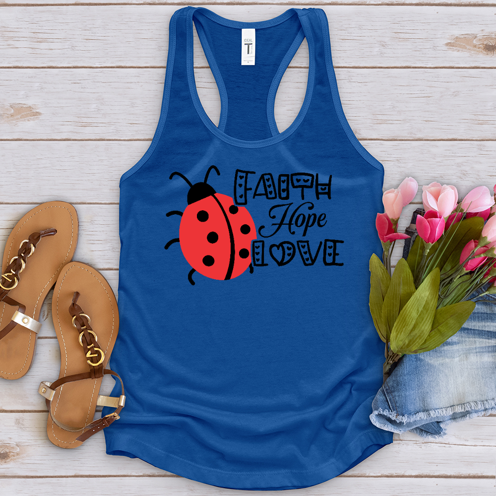 Faith Hope Love Lady Tank Top