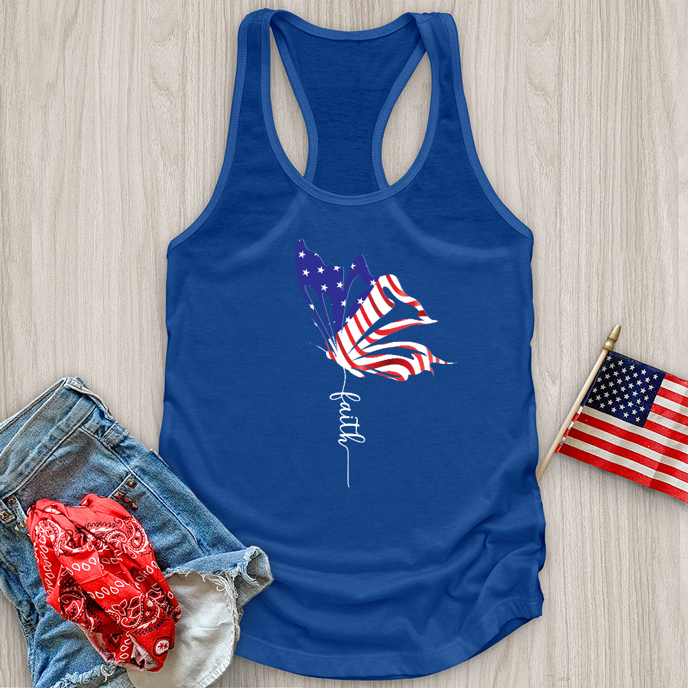 American Faith Butterfly Tank Top