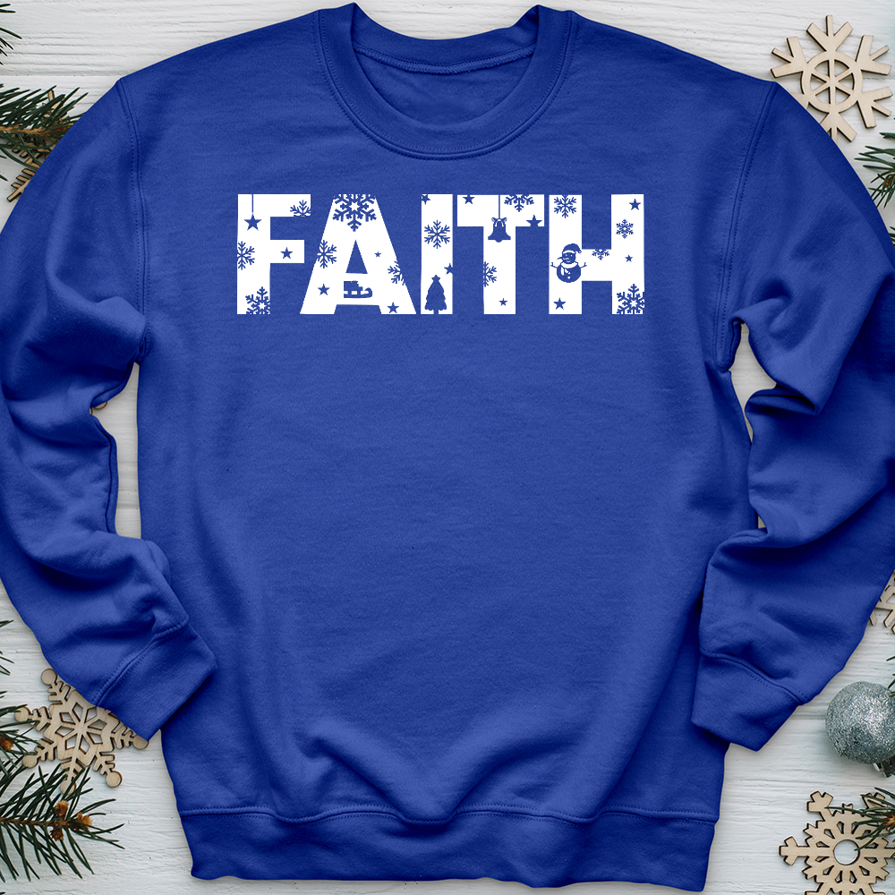 Faith Winter Font  Crewneck