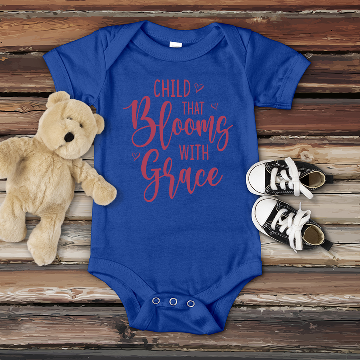 Child Bloom with Grace Baby Onesie