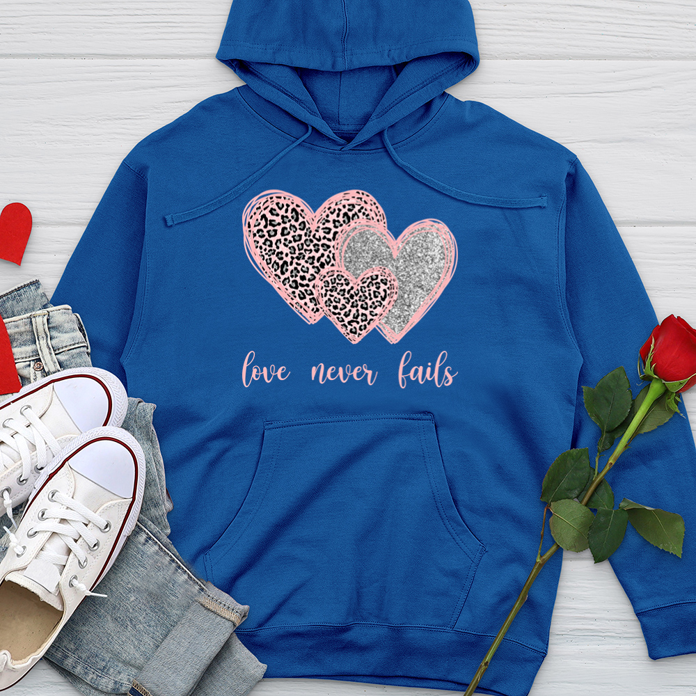 Love Never Fails Midweight Hooded Sweatshirt