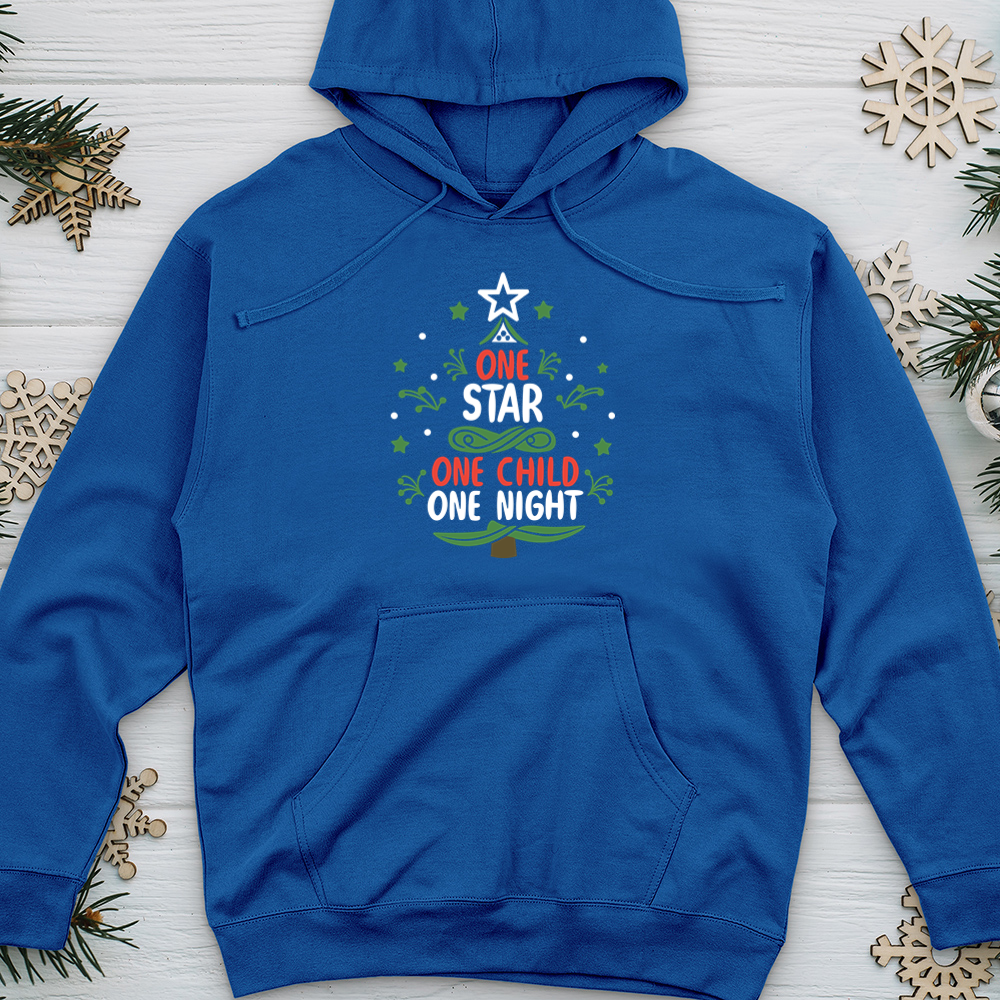 One Star One Child One Night Midweight Hooded Sweatshirt