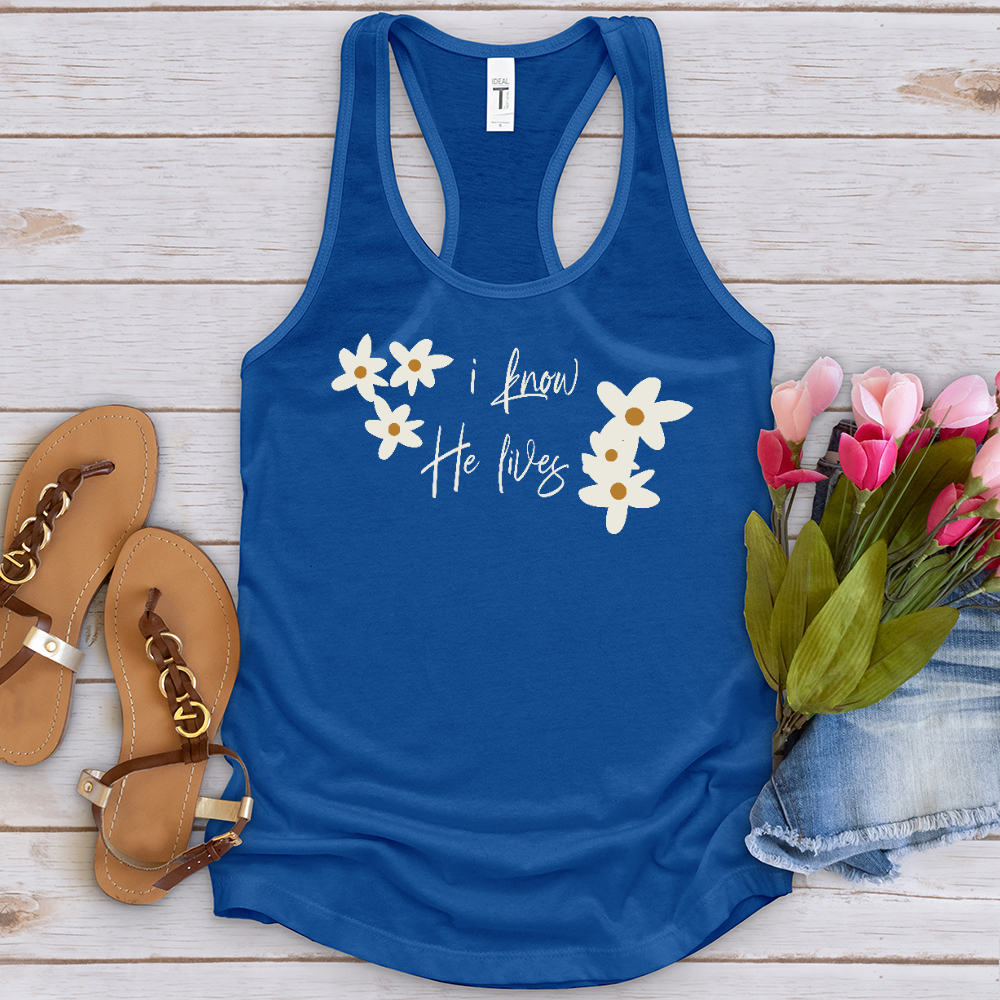 Because He Lives Cute Daisies Tank Top