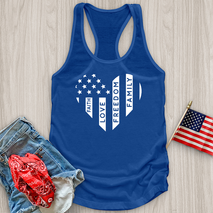 Faith Love Freedom Family Tank Top