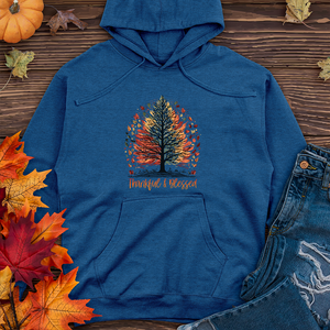 Thankful Blessed Woodland Journey Midweight Hoodie