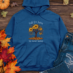 Sunflower Tree Falling Leaves Midweight Hoodie