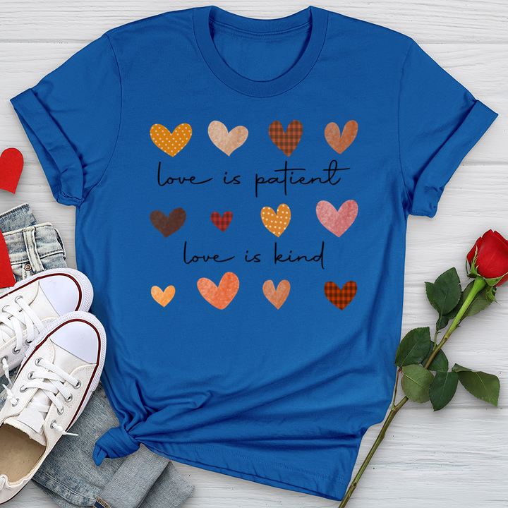 Autumn Heart Patterns Softstyle Tee