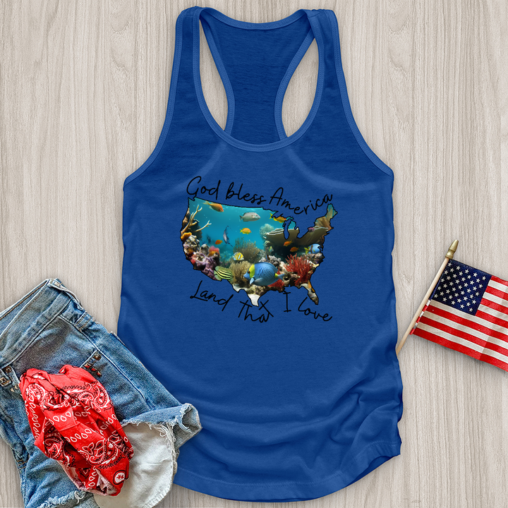 Ocean With Animals in It Tank Top