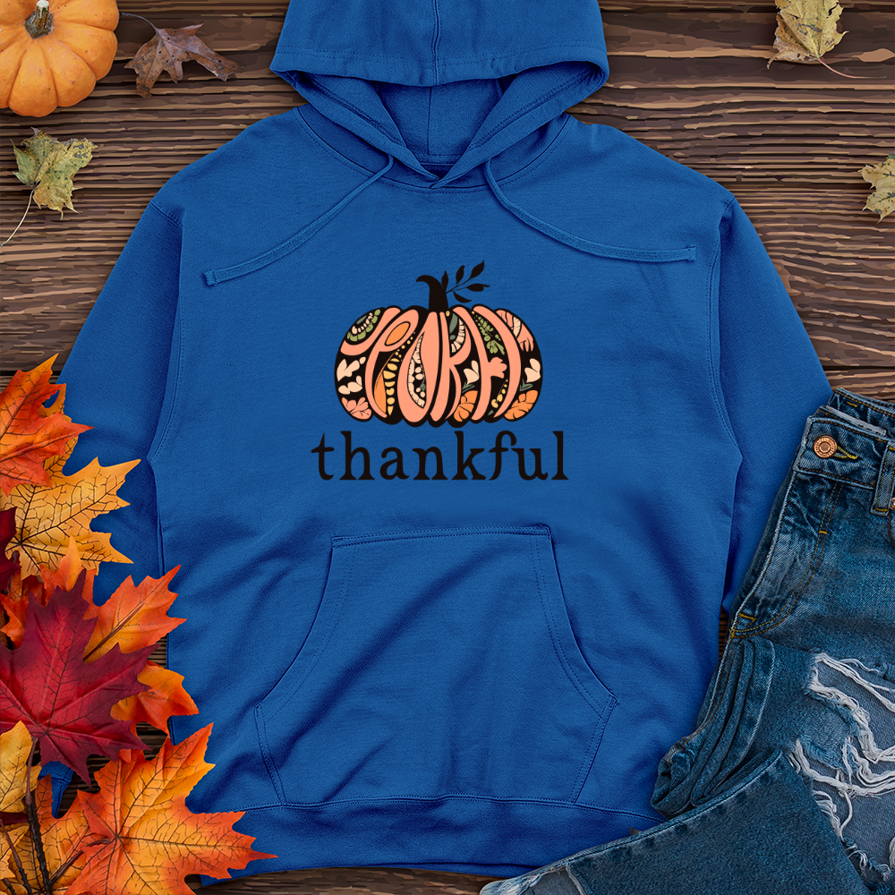 Thankful 01 Midweight Hooded Sweatshirt