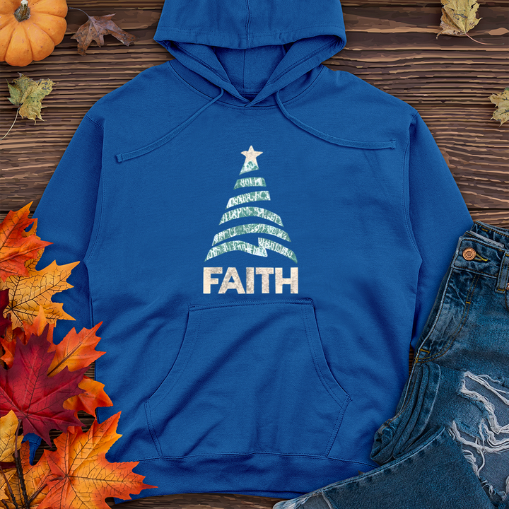 Faith Zig Zag Tree Midweight Hooded Sweatshirt