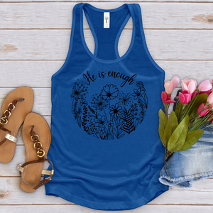 He Is Enough Wildflowers Tank Top