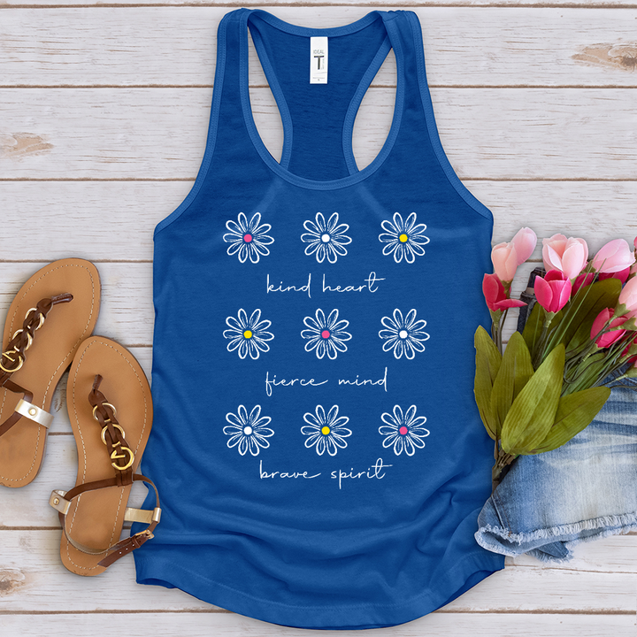 Kind Heart White Daisies Tank Top