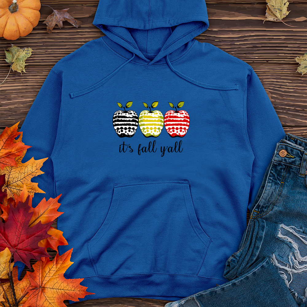 Vintage Apple Festival Polka Dot Trio Midweight Hooded Sweatshirt