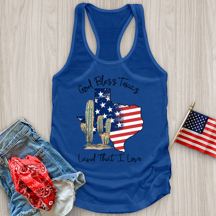 God Bless Texas Tank Top