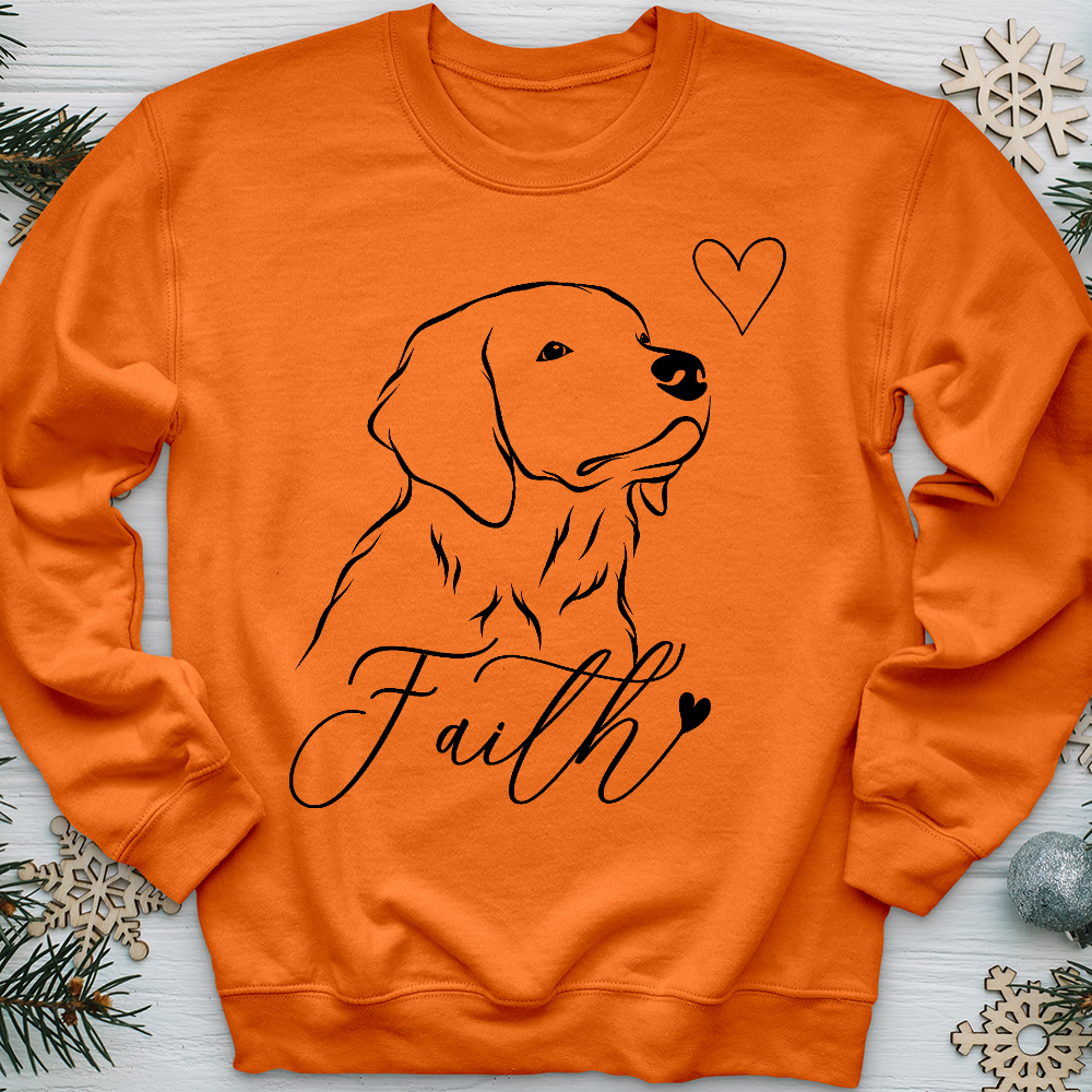 Faith Dog Sketch Crewneck