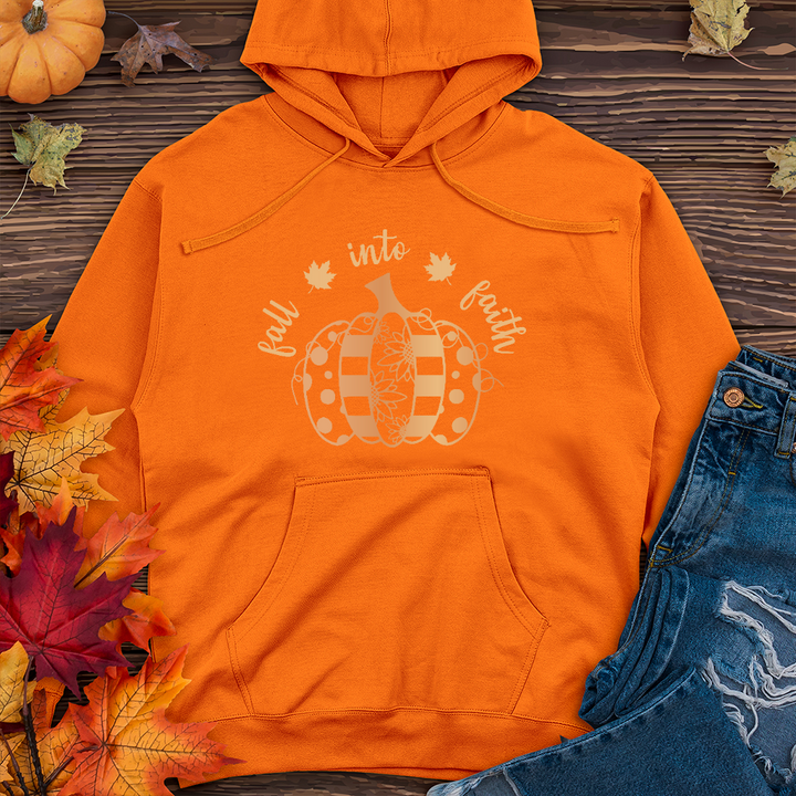 Fall Into Faith Spotted Pumpkin Midweight Hoodie