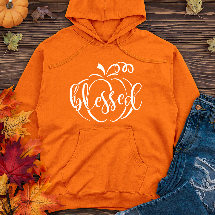 Fancy Blessed Pumpkin Midweight Hoodie