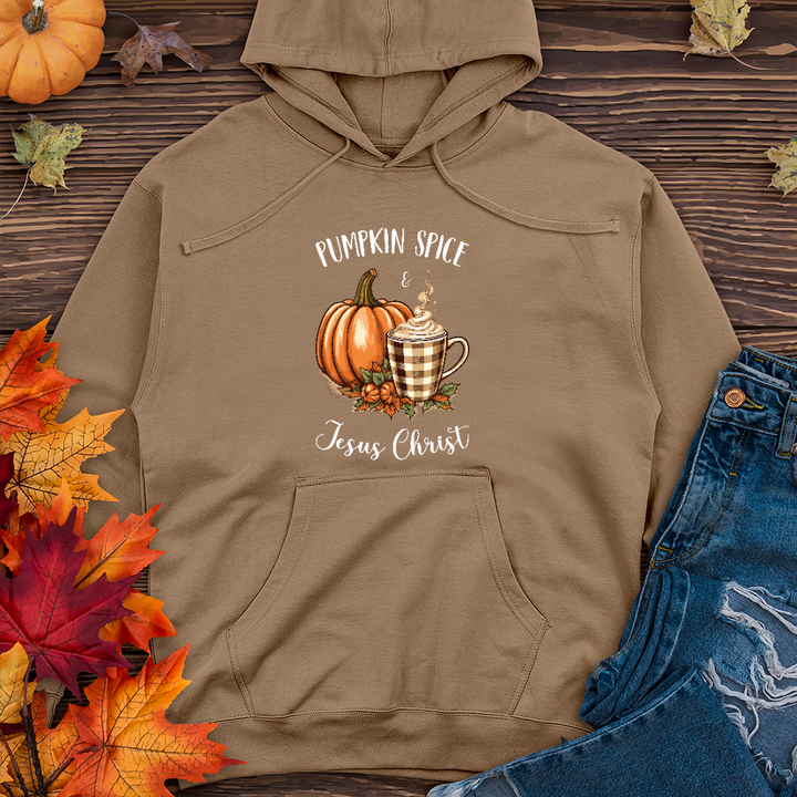 Pumpkin Spice & Jesus Midweight Hoodie