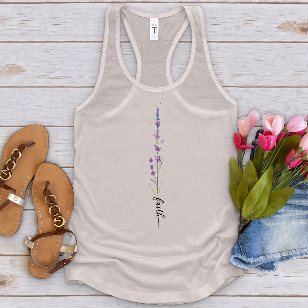 Faith Lavender Flower Tank Top