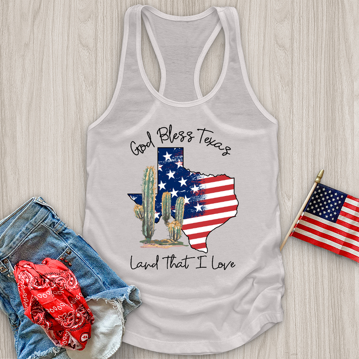 God Bless Texas Tank Top