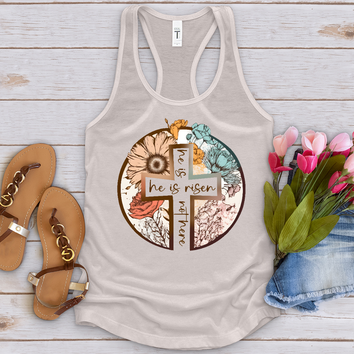 He Is Risen Cross Tank Top